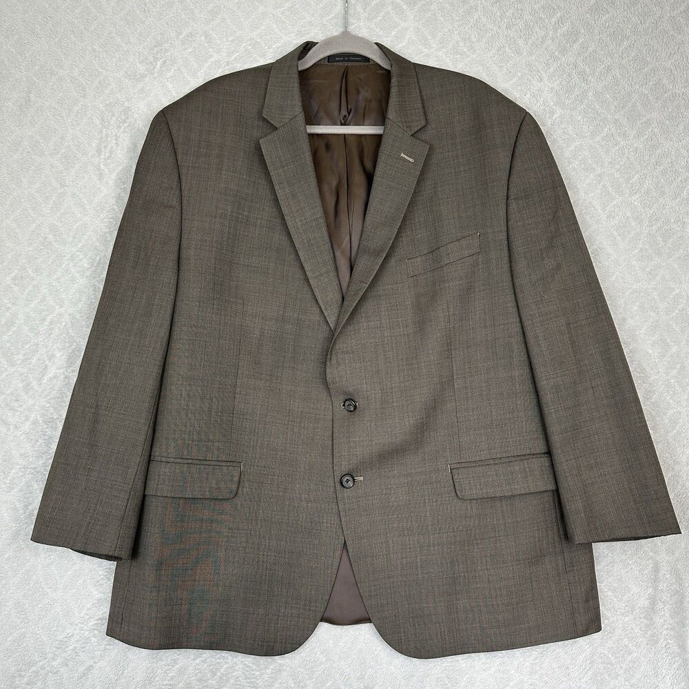 Ralph Lauren Suit Jacket Mens 50R Brown Wool Blazer Sport Coat Business Classic